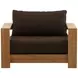 Naya Woolacombe Chocolate Upholstered 43" Outdoor Sofa Chair
