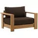 Naya Woolacombe Chocolate Upholstered 43" Outdoor Sofa Chair