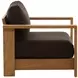 Naya Woolacombe Chocolate Upholstered 43" Outdoor Sofa Chair