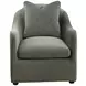 Elissa Opal Eucalyptus Upholstered Occasional Chair with Pillow