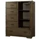 Dovetail Graphite 5 Drawer Chifferobe