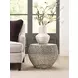 Hidden Treasures Nickel Round Coffee Table
