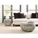 Hidden Treasures Nickel Oval Accent Table