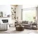 Hidden Treasures Medium Stain Round Lift Top Coffee Table