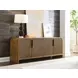 Hidden Treasures Adele Medium Stain 4 Door Storage Cabinet