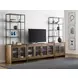 Abode Wagner Brown and Black Hutch with 3 Shelves