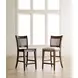 Kafe Mocha Performance Fabric Rake Back Counter Height Dining Chair