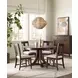 Kafe Mocha 54" Round Quad Dining Table