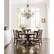 Kafe Mocha 54" Round Quad Dining Table