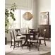 Kafe Mocha 54" Round Quad Dining Table