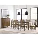 Kafe Latte 100" Extendable Rectangular Leg Dining Table