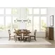 Kafe Latte 100" Extendable Rectangular Trestle Dining Table