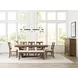 Kafe Latte 100" Extendable Rectangular Trestle Dining Table