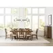 Kafe Latte 100" Extendable Rectangular Trestle Dining Table