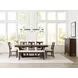 Kafe Mocha Performance Fabric Upholstered Dining Bench