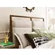 Abode Karis Medium Stain Queen Upholstered Panel Bed