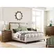 Abode Medium Stain Upholstered Panel Bedroom Set