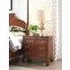 Andover Medium Stain 4 Drawer Nightstand with USB Charging