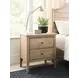 Glenwood Oatmeal 2 Drawer Nighstand with LED Light