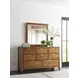 Aspire Medium Stain Rectangular Dresser Mirror