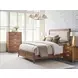 Aspire Profile Brown 3 Drawer Nightstand With Built In Outlet