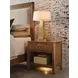 Aspire Scale Brown Nightstand With Built In Outlet