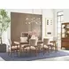 Aspire Medium Stain Extendable Dining Room Set
