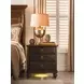 Harrison Bridgetown Black and Heritage Maple 3 Drawer Nightstand with LED