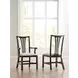 Fitts Bridgetown Black and Cream Upholstered Side chair