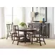 Bromefield Bridgetown Black and Heritage Maple Oval Extendable Dining Table