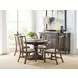 Bromefield Bridgetown Black and Heritage Maple Oval Extendable Dining Table