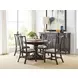 Bromefield Bridgetown Black and Heritage Maple Oval Extendable Dining Room Set