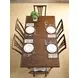 Nicholas Bridgetown Black and Heritage Maple Rectangular Extendable Dining Table