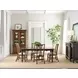 Nicholas Bridgetown Black and Heritage Maple Rectangular Extendable Dining Table