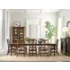Nicholas Bridgetown Black and Heritage Maple Rectangular Extendable Dining Table