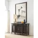 Harrison Bridgetown Black and Heritage Maple 4 Door Credenza
