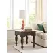 Kitridge Bridgetown Black and Heritage Maple Square End Table with 1 Drawer