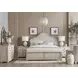 Vignette Creme California King Panel Bed