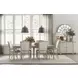 Cambric Creme Breve 128" Extendable Rectangular Dining Table