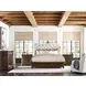 Commonwealth Medium Stain Upholstered Panel Bedroom Set