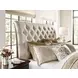 Commonwealth Herndon Medium Stain King Upholstered Panel Bed