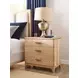 Essence Ash 3 Drawer Nightstand with LED Light