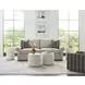 Hidden Treasures Venetto White Round Tall Side Table