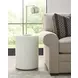 Hidden Treasures Venetto White Round Tall Side Table