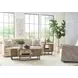 Hidden Treasures Light Stain Square End Table