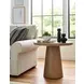 Hidden Treasures Light Stain Large Round End Table
