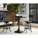 Hidden Treasures Brown 36" Round Pub Table