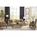 Ingrid Dark Stain Rectangular Glass Top Chairside Table