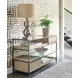 Jive Light Stain Rectangular Glass Top Sofa Table