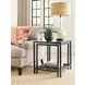 Mackintosh Brown and Gray Rectangular Glass Top Nesting End Tables